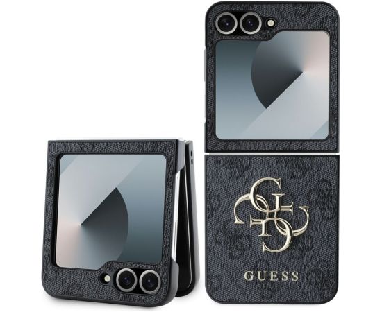 Guess -  Guess PU 4G Metal Logo Case for Samsung Galaxy Z Flip 6 Grey