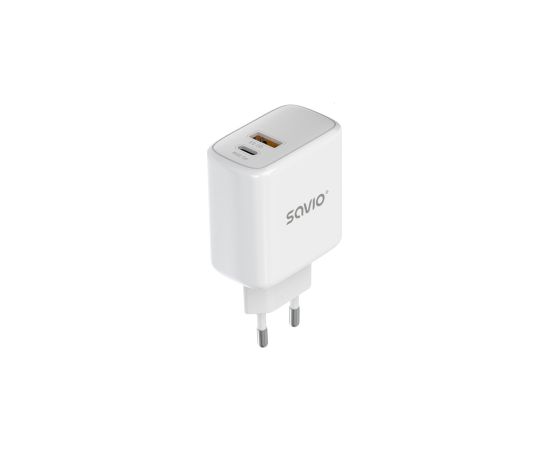 Lādētājs Savio Quick charger 30W with USB-C - USB-C cable