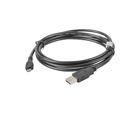 Lanberg CA-USBM-10CC-0018-BK USB cable USB 2.0 1.8 m Micro-USB B USB A Black