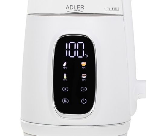 ADLER AD 1305 electric kettle white/silver