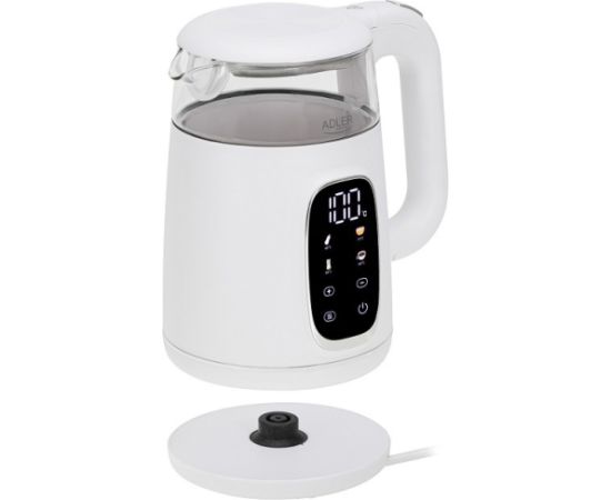 ADLER AD 1305 electric kettle white/silver