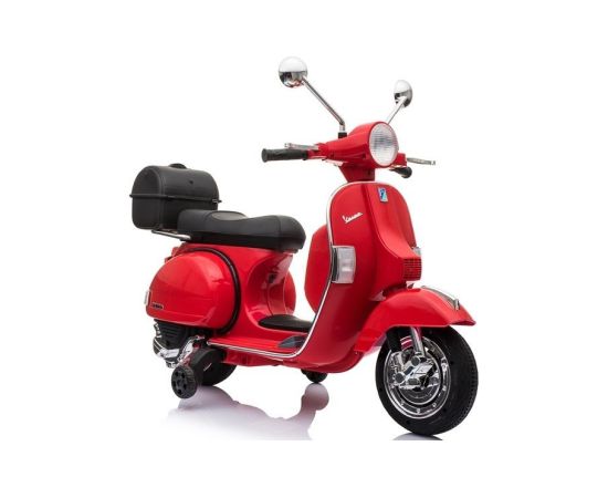 Lean Cars Vespa Scooter Electric Ride On Motorcycle - Red