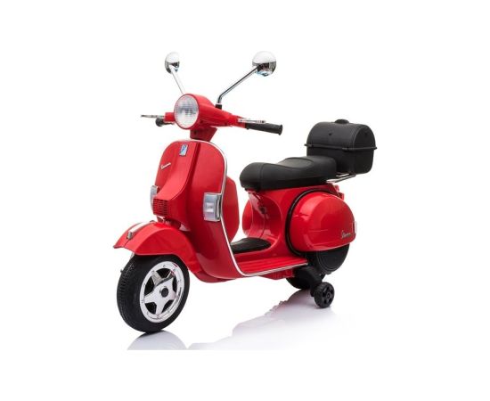 Lean Cars Vespa Scooter Electric Ride On Motorcycle - Red