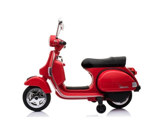 Lean Cars Vespa Scooter Electric Ride On Motorcycle - Red