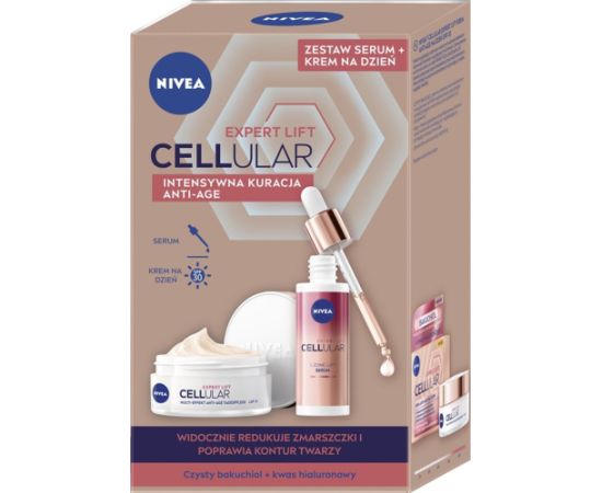 Nivea Zestaw Duo  Expert Lift Krem dzień na dzień + serum