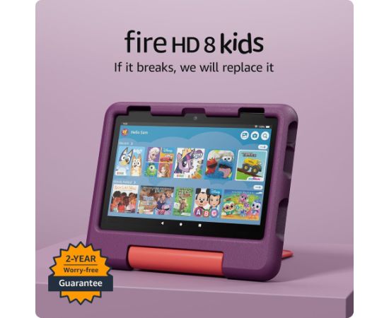 Amazon Fire HD 8 Kids 32GB (2024), grape