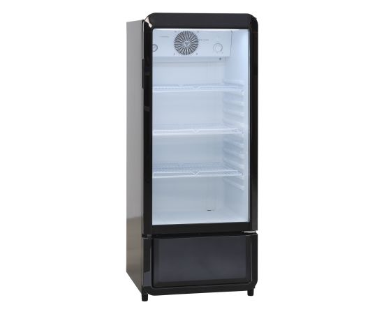 Scandomestic DC200BD Vitrīna 133cm Melna