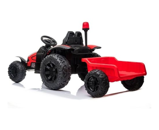 Lean Cars Electric Ride On Tractor HZB-200 with Trailer Red