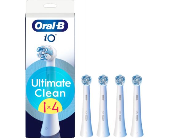 Braun iO RB CWF-4 Oral-B UltimateClean zobu birstes uzgaļi, balti, 4gab