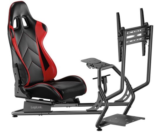 LogiLink EO0065, Universal gaming chair, 100 kg, Bucket (cradle) seat, Hard backrest, Racing, Universal Игровые стулья