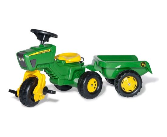 Rolly Toys 052769 Traktor Rolly-Kid John Deere 3-Kołowy z Przyczepą