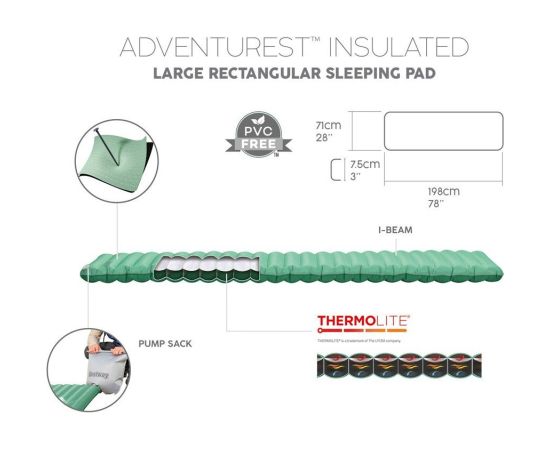 Bestway dmuchana karimata materac AdventuRest 198 x 71 cm 69618 EDUKAMP