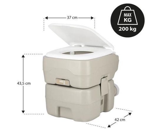 Ceļojumu tualete NC0025 PORTABLE TRAVEL TOILET 20 L NILS CAMP