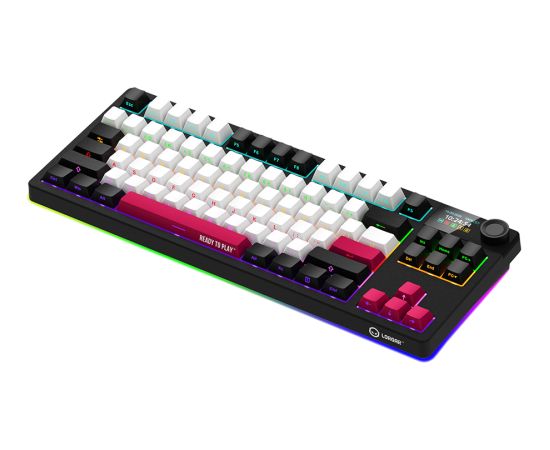 LORGAR KBP70TKLW, Wireless TKL Mechanical Gaming Keyboard Pro, Black/red, EN layout
