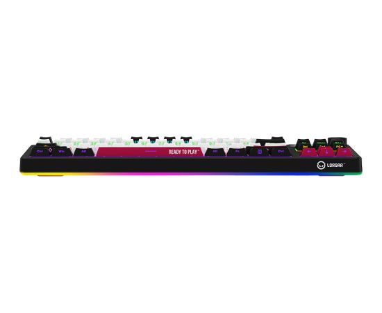 LORGAR KBP70TKLW, Wireless TKL Mechanical Gaming Keyboard Pro, Black/red, EN layout