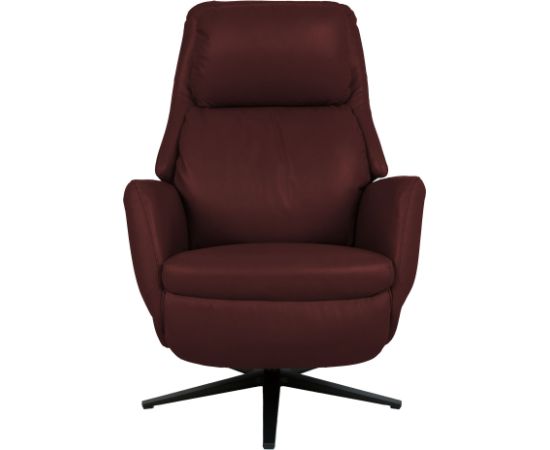 Recline armchair DAMIANO with electric mechanism, dark red leather