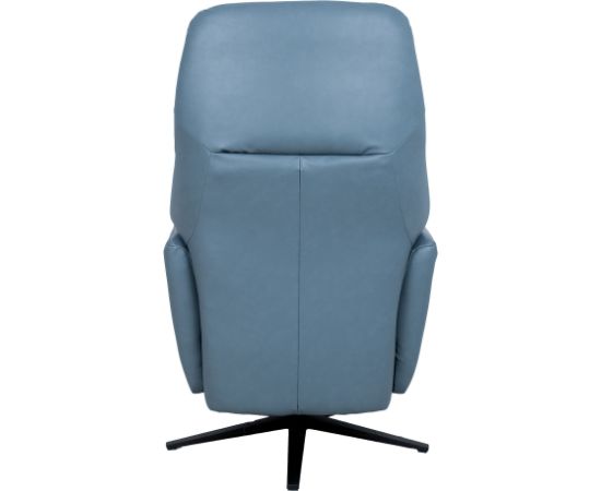 Recline armchair DAMIANO with electric mechanism, blue leather