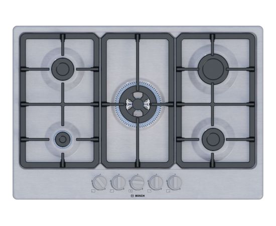 Bosch Serie 4 PGQ7B5K90 hob Stainless steel Built-in 75 cm Gas 5 zone(s)