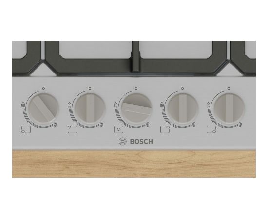 Bosch Serie 4 PGQ7B5K90 hob Stainless steel Built-in 75 cm Gas 5 zone(s)