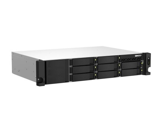 QNAP TS-864EU-RP-8G NAS/storage server Rack (2U) Ethernet LAN Black