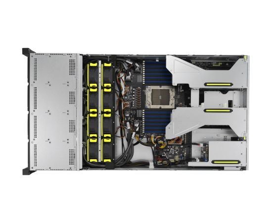 Platforma Asus Rack (2U) RS520A-E12-RS12U AMD Epyc 9004 (12x NVMe, 2xM.2, 2xGPU, 2x1Gbe, IPMI, 1+1 1600W)