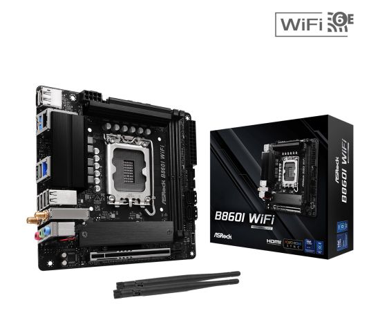 Asrock B860I WiFi Intel B860 LGA 1851 (Socket V1) mini ITX
