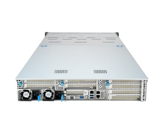 Platforma Asus Rack (2U) RS720A-E12-RS12 AMD Epyc 9004 (8x NVMe, 4x SATA/SAS, 2xM.2, 4xGPU, 2x10Gbe, IPMI, 1+1 2600W)