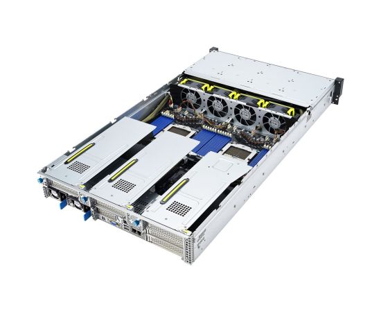 Platforma Asus Rack (2U) RS720A-E12-RS24U AMD Epyc 9004 (24x NVMe, 2xM.2, 3xGPU, 2x10Gbe, IPMI,  1+1 2600W)