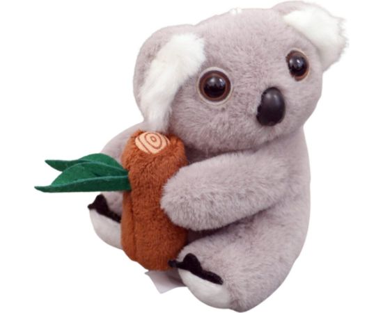 Leantoys Pluszowy Brelok Koala z Gałęzią Szary Karabińczyk Złoty 12cm