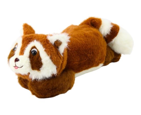 Leantoys Pluszowa Maskotka Przytulanka Szop Brązowy Leżący 30cm
