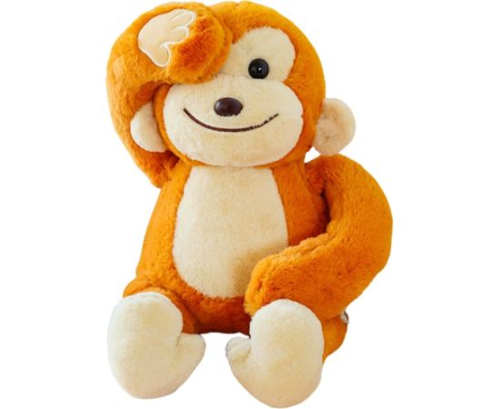 Leantoys Pluszowa Maskotka Przytulanka Małpka Z Magnesami Brązowa 23cm
