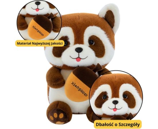 Leantoys Pluszowa Maskotka Przytulanka Szop Z Żołędziem 23cm