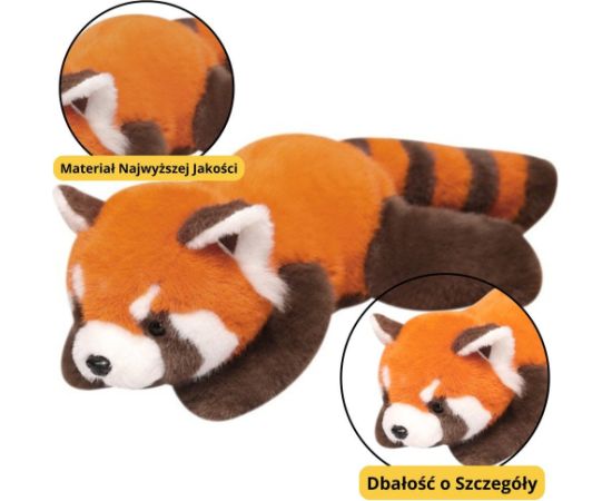 Leantoys Pluszowa Maskotka Przytulanka Panda Czerwona Obciążone Łapki 30cm