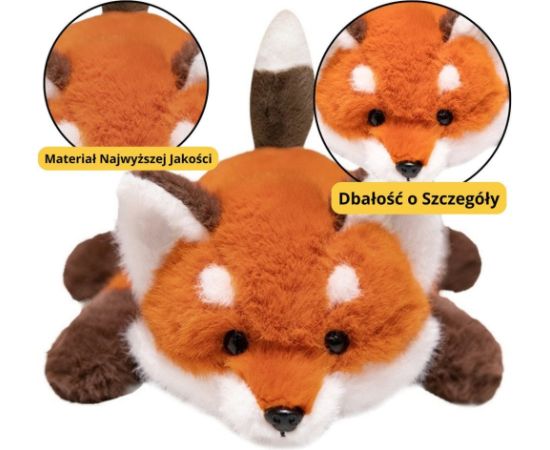 Leantoys Pluszowa Maskotka Przytulanka Lisek Z Obciążonymi Łapkami 30cm