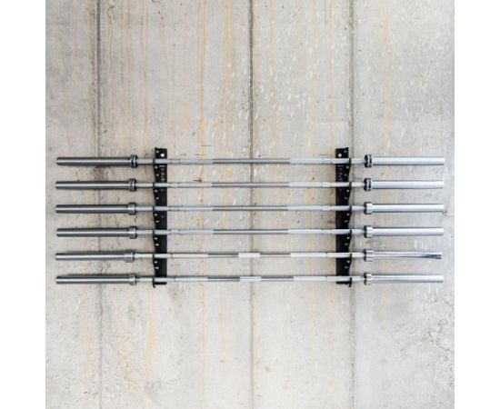Statīvs svara stieņiem STR46 WALL MOUNTED OLIMPIC BARBELL RACK HMS