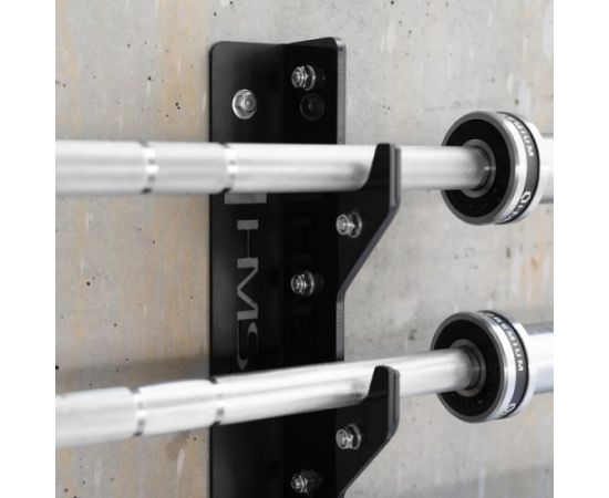 Statīvs svara stieņiem STR46 WALL MOUNTED OLIMPIC BARBELL RACK HMS