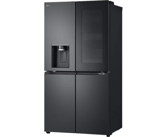 LG GMG960EVEE InstaView Side by side ledusskapis melns DoorCooling