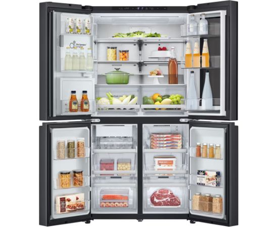 LG GMG960EVEE InstaView Side by side ledusskapis melns DoorCooling