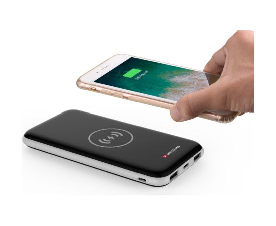Swissten Slim Recovery Power Bank 2A / USB / Type-C / QI Беспроводная зарядка для устройств 8000 mAh