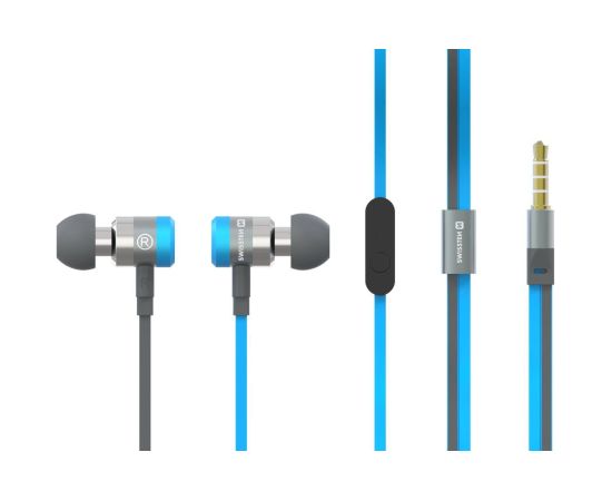 Swissten SuperBass Earbuds Metal YS900 Stereo Austiņas ar mikrofonu 3,5mm / 1.2m