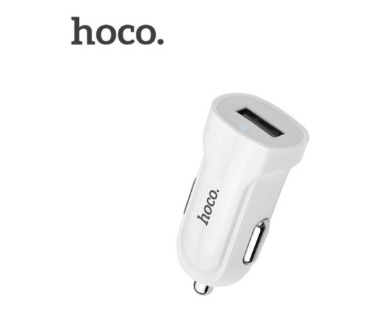 Hoco Premium Z2 Fast USB Универсальный 1.5A USB Быстрое Автомобильное зарядное устройство + Micro USB Белый