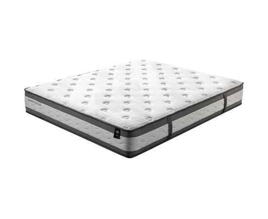 Bed DAMAN with mattress HARMONY DUO 160x200cm, beige