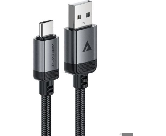 Acefast   C20-04 USB-A to USB-C aluminum alloy charging data cable Black