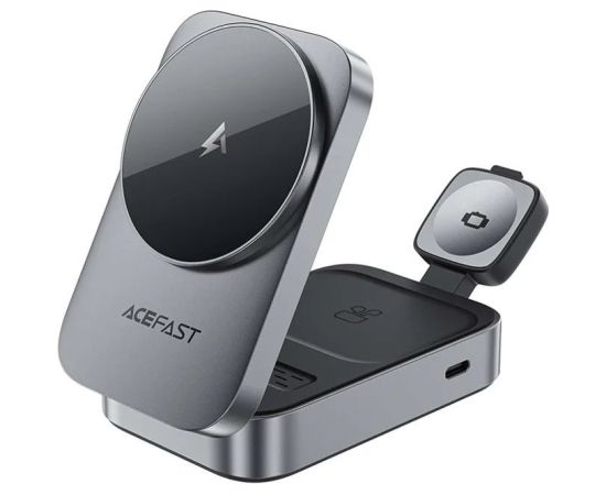 Acefast   E22 Desktop 3-in-1 Wireless Chargingholder Metal Grey