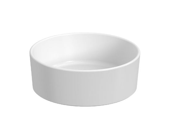Jika izlietne Cubito Pure, d=400 mm, h=150 mm, uz virsmas, matēta balta