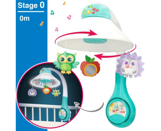 Win Fun Karuselis muzikālais uz baterijām ar nākts lampiņu bērnu gultiņai no 0 men CB46702