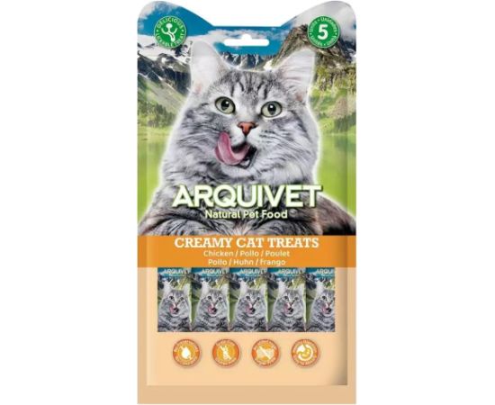 ARQUIVET Creamy chicken snack - cat treats - 5x14g