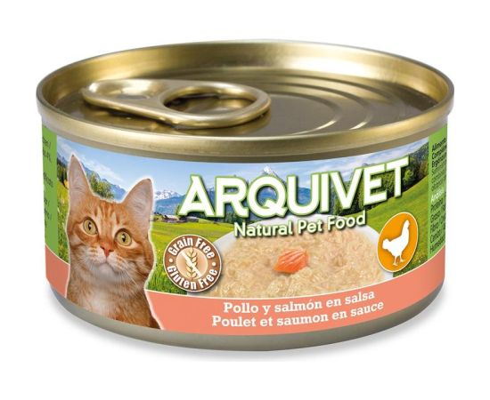 ARQUIVET puszka dla kota kurczak w sosie z krewetkami 80g