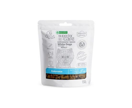 NATURE'S PROTECTION SC White Dogs Adult Endurance Insects Rice - dog treat - 150 g