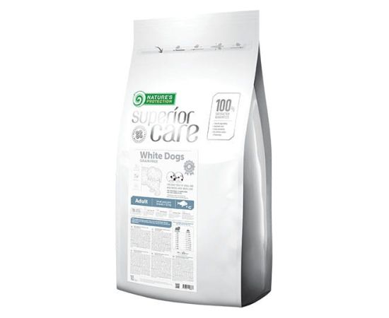 NATURE'S PROTECTION Superior Care White Dogs Grain Free Adult Small Białoryba - dry dog ​​food - 10 kg